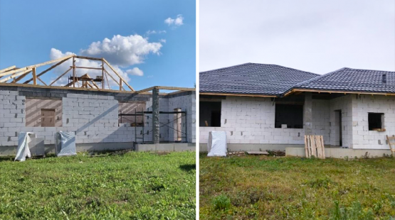 Монтаж сложной 15-скатной кровли из модульной металлочерепицы